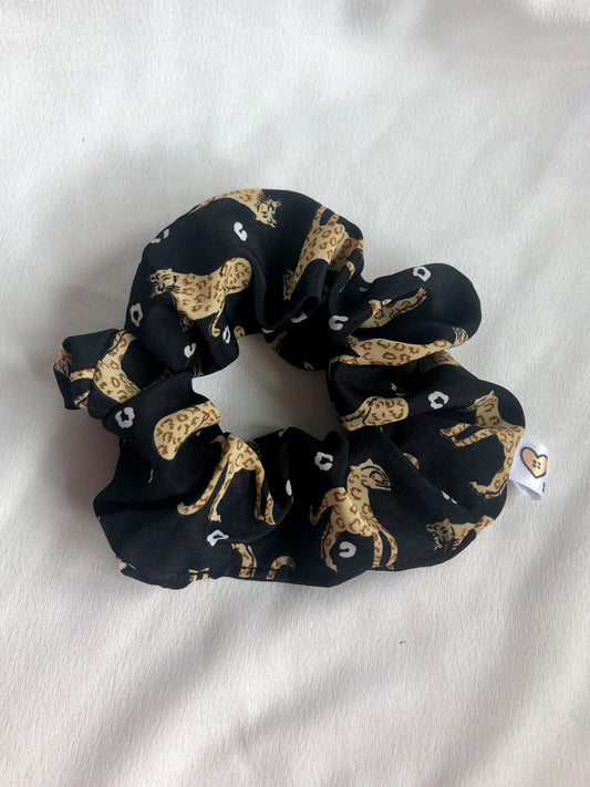 Leaping Leopards Hair Scrunchie
