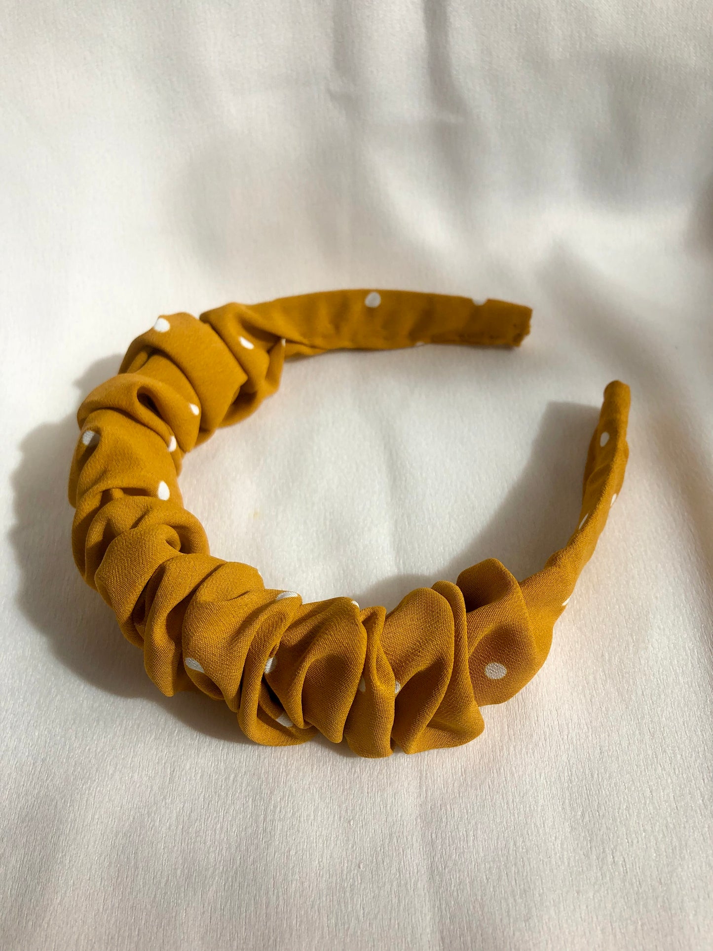 Orla (mustard polka dot) Headband - choose style
