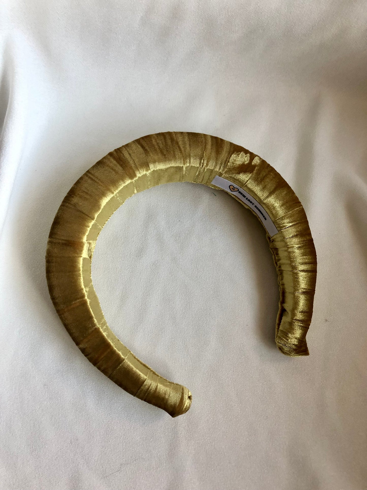 Gold Velvet Chunky Padded Headband