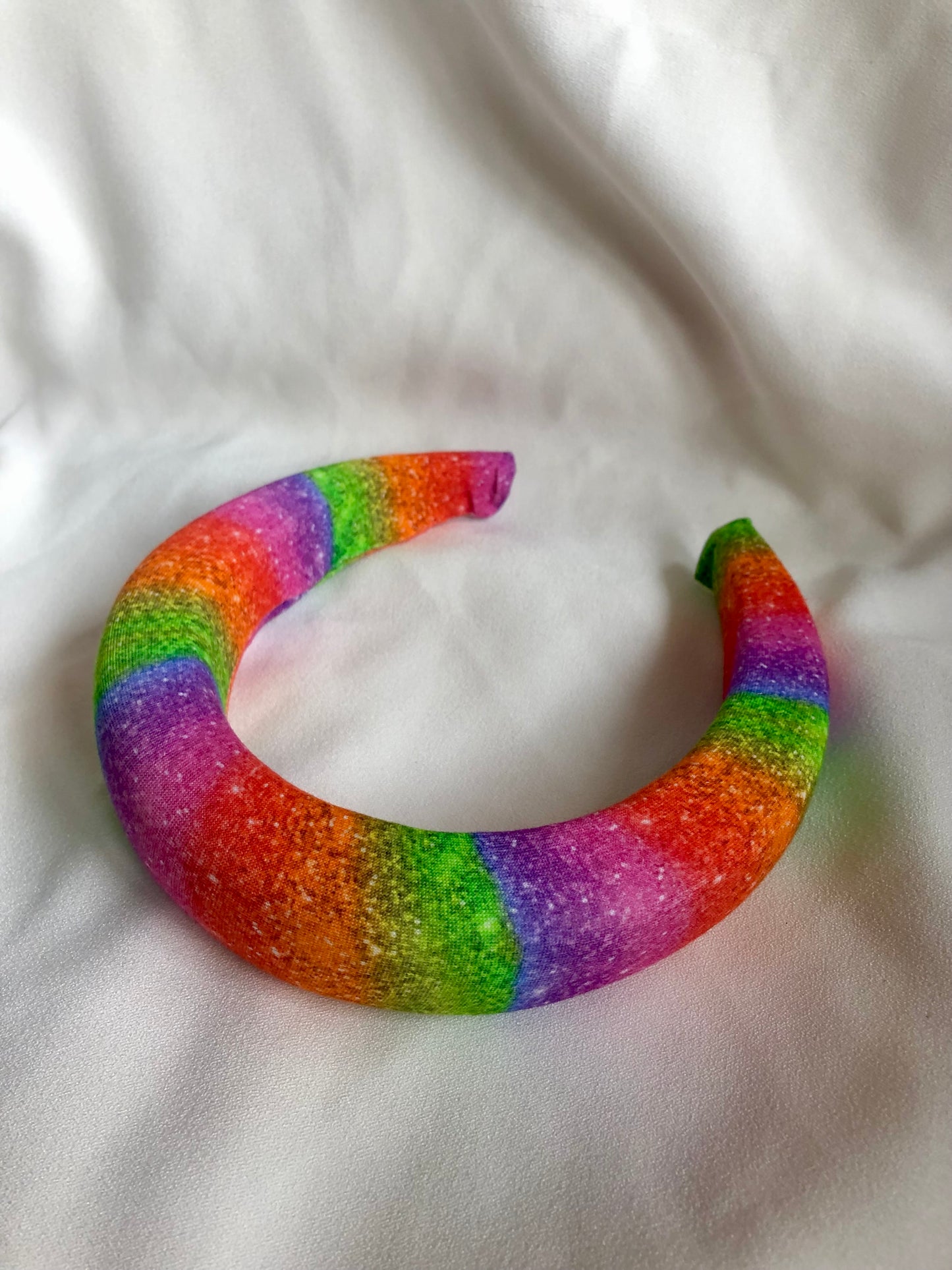 Rainbow Sparkle Chunky Padded Headband