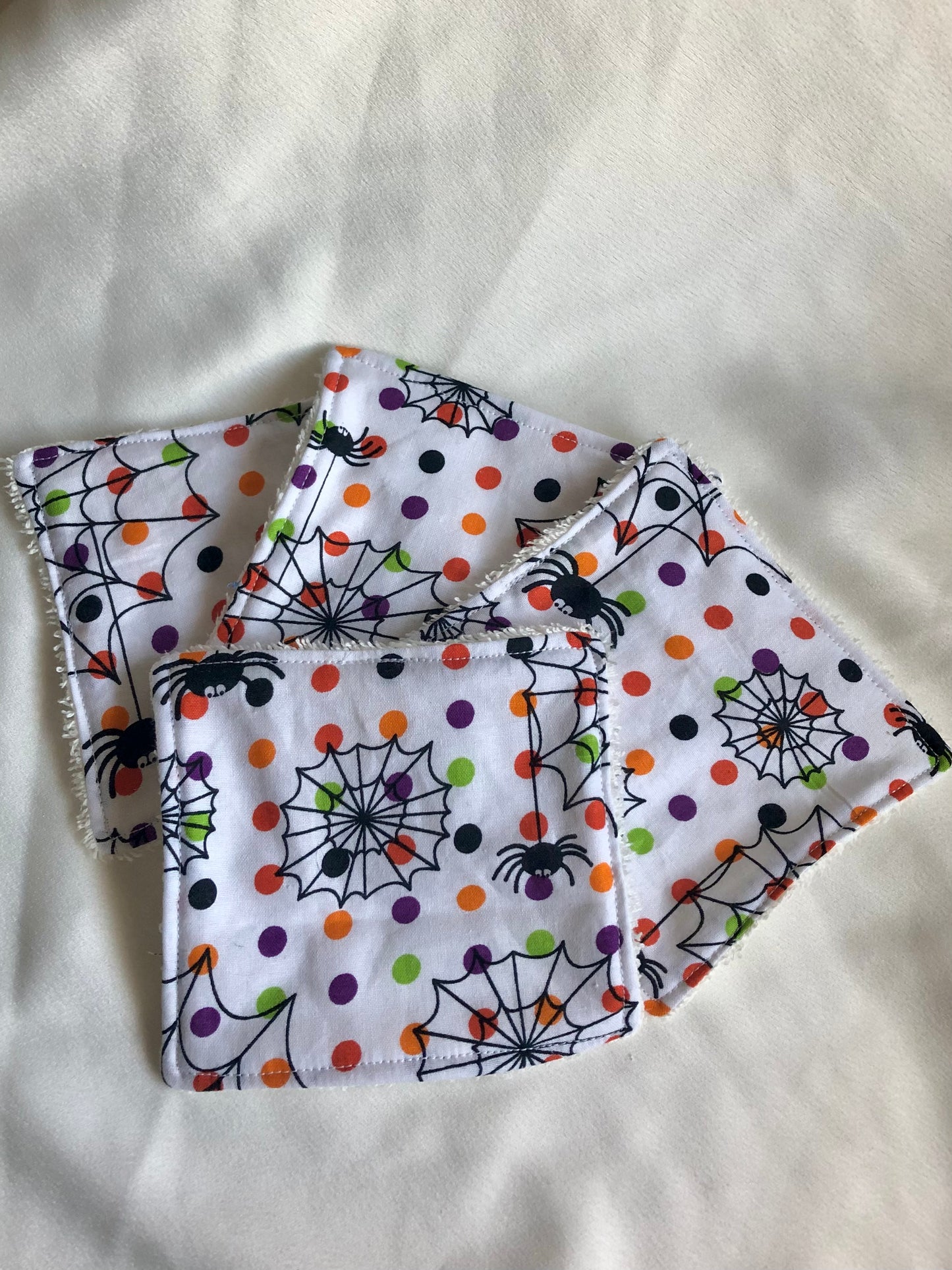 Spiders and Polka Dots Reusable Wipes