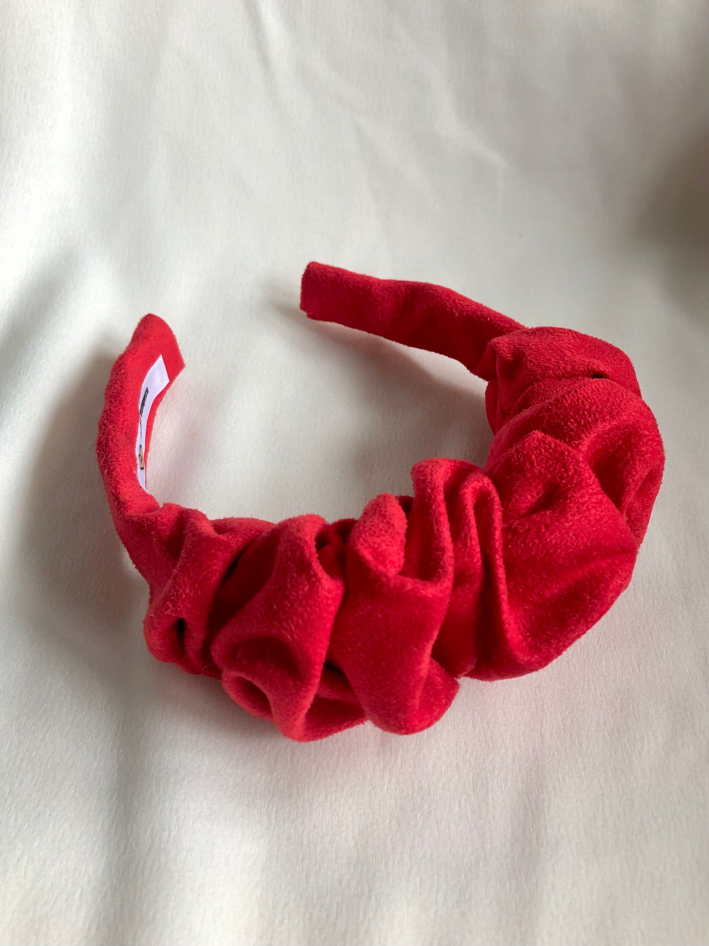 Faux suede large scrunchie headband - choose colour