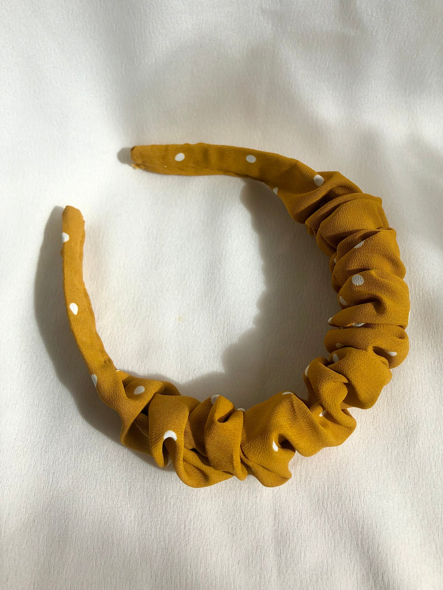 Orla (mustard polka dot) Headband - choose style