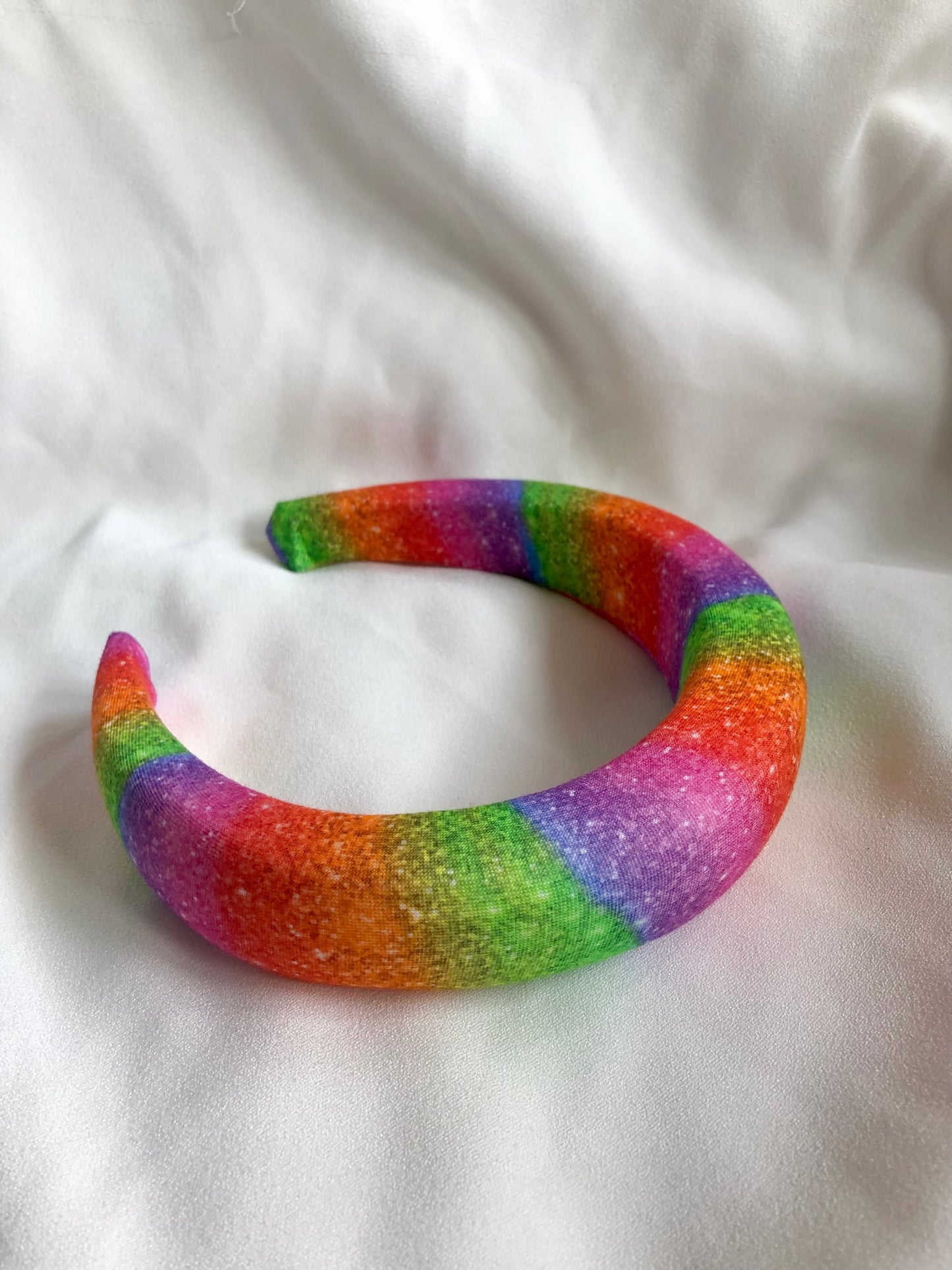 Rainbow Sparkle Chunky Padded Headband