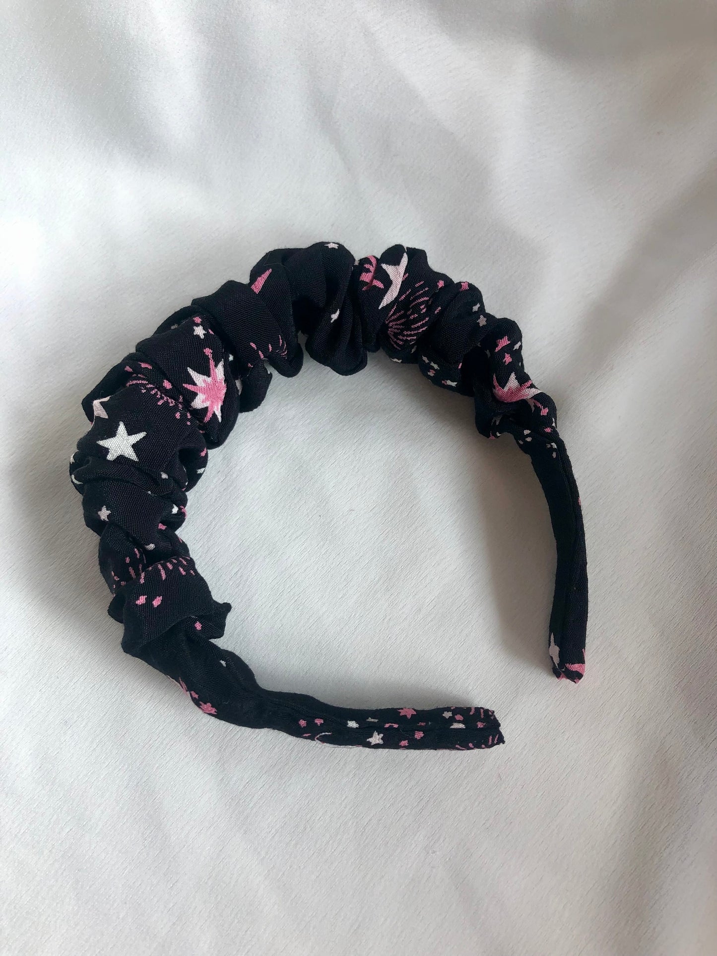 Sakura Pink & White Starry headband - choose style