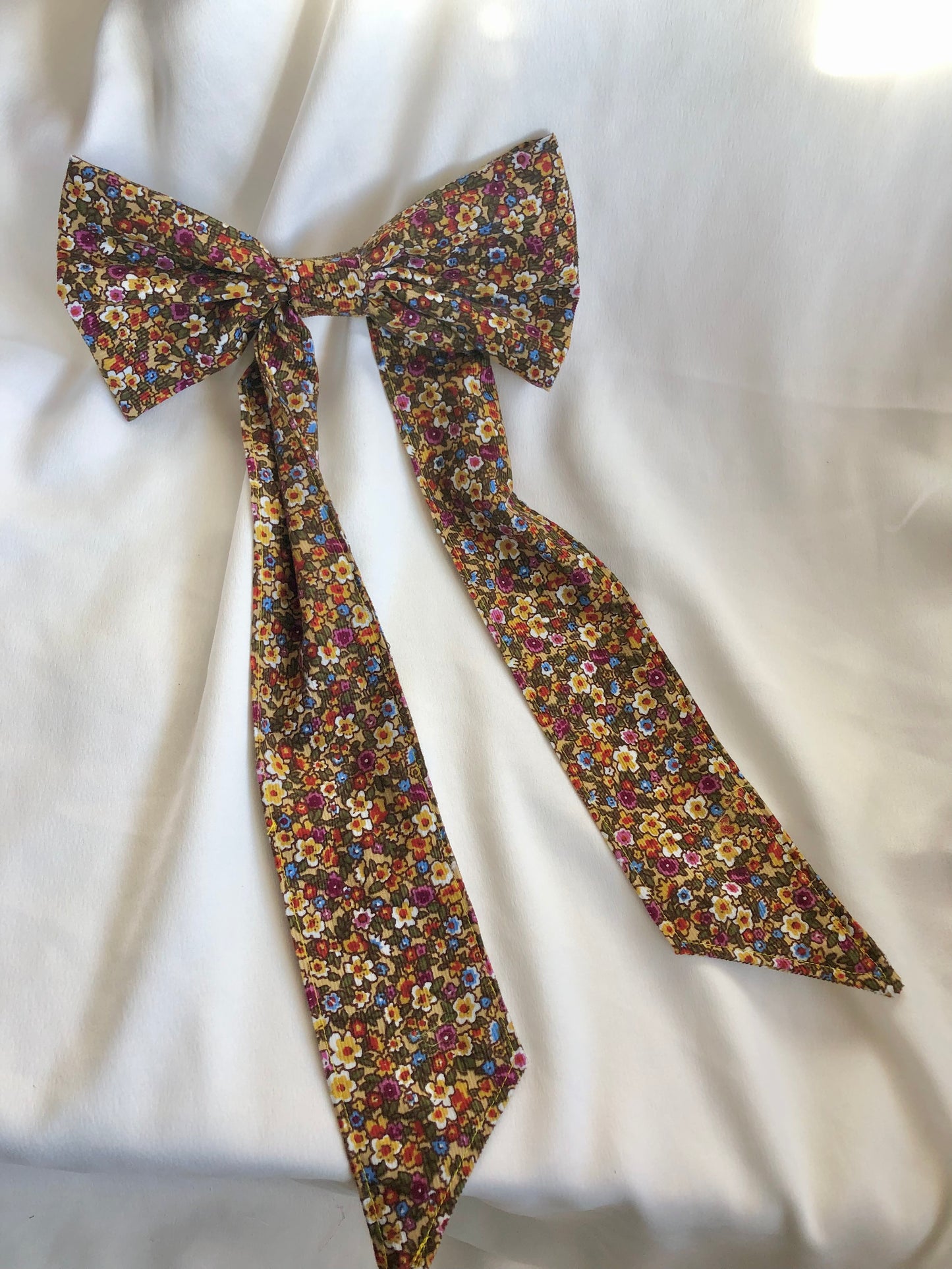 Perry Autumn Floral Hair Bow Clips - choose style