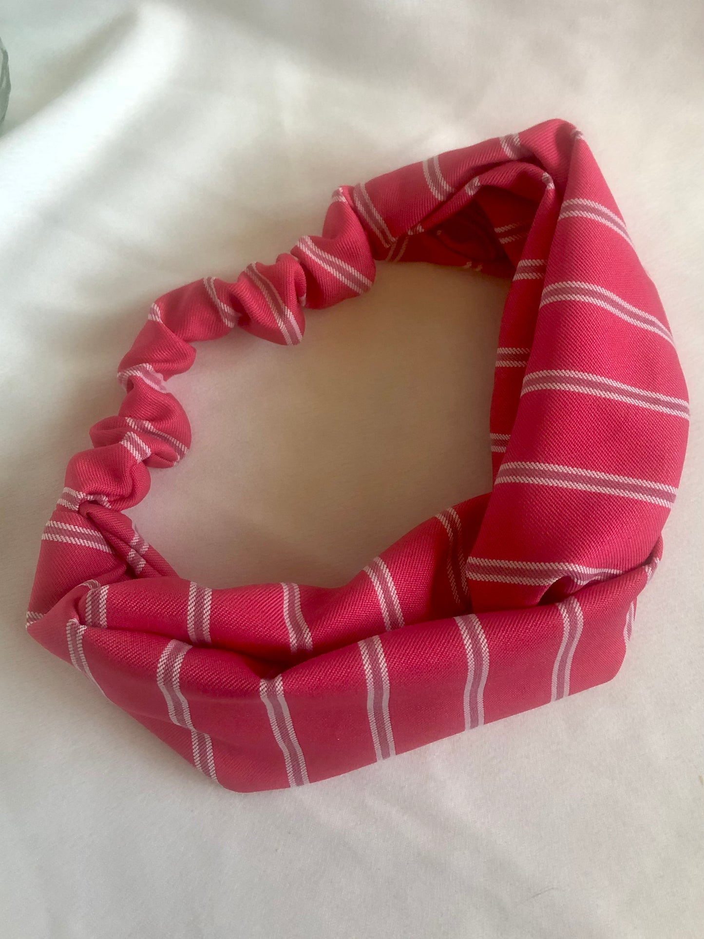 Paloma Pink Stripe Stretch Headband