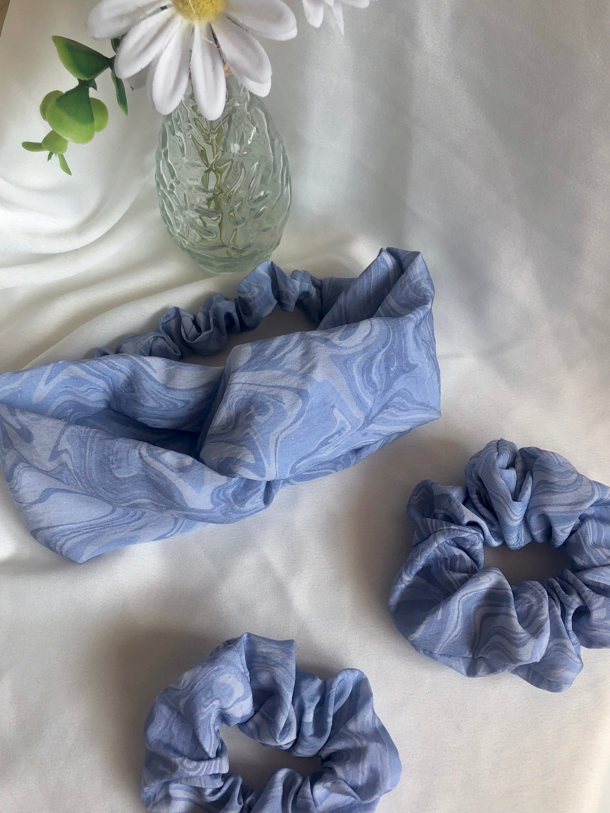 Dusty Blue Scrunchie 