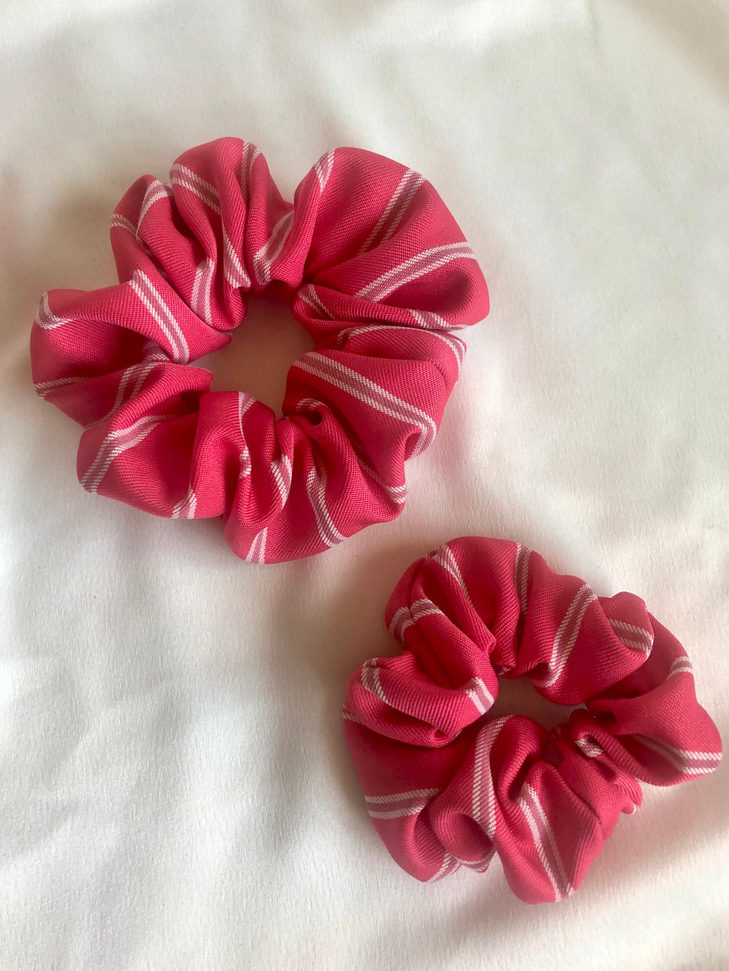 Paloma Pink Stripe Scrunchie - choose size