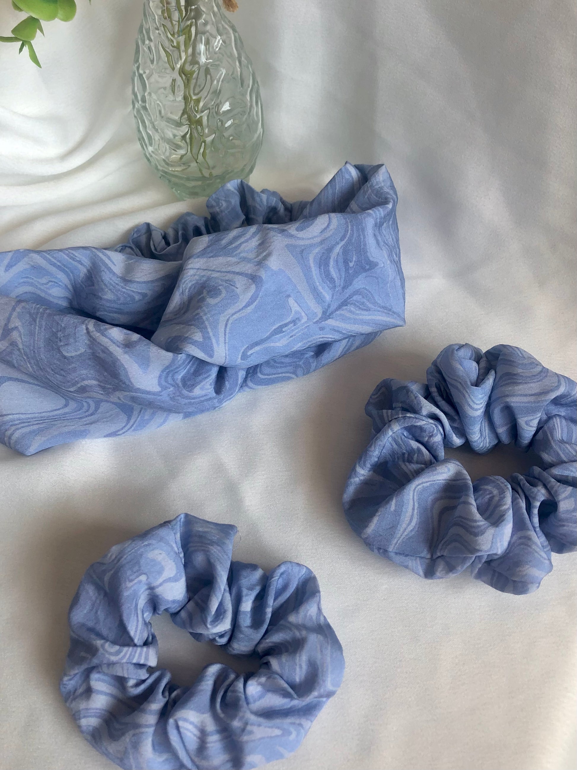 Dusty Blue Scrunchie 