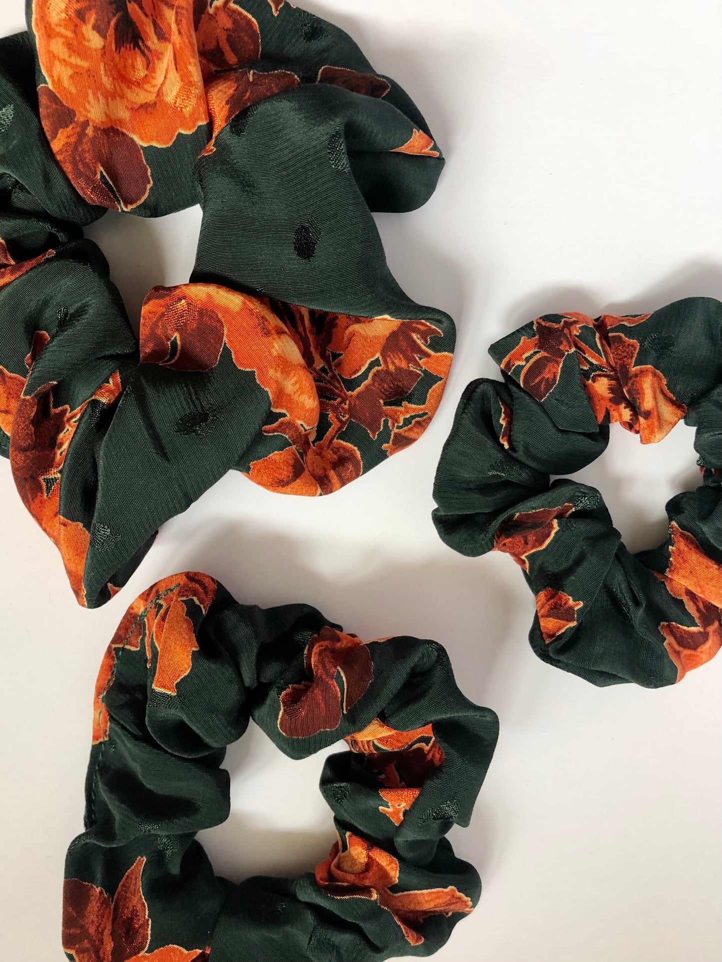 Autumn Forest Scrunchies - choose sizes - deadstock