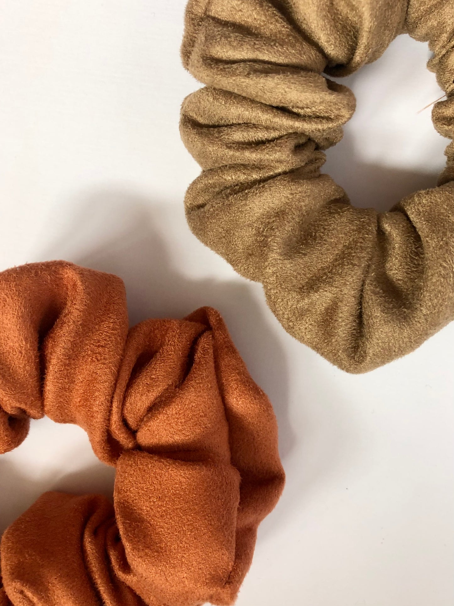 Suede Scrunchies - choose colour and size