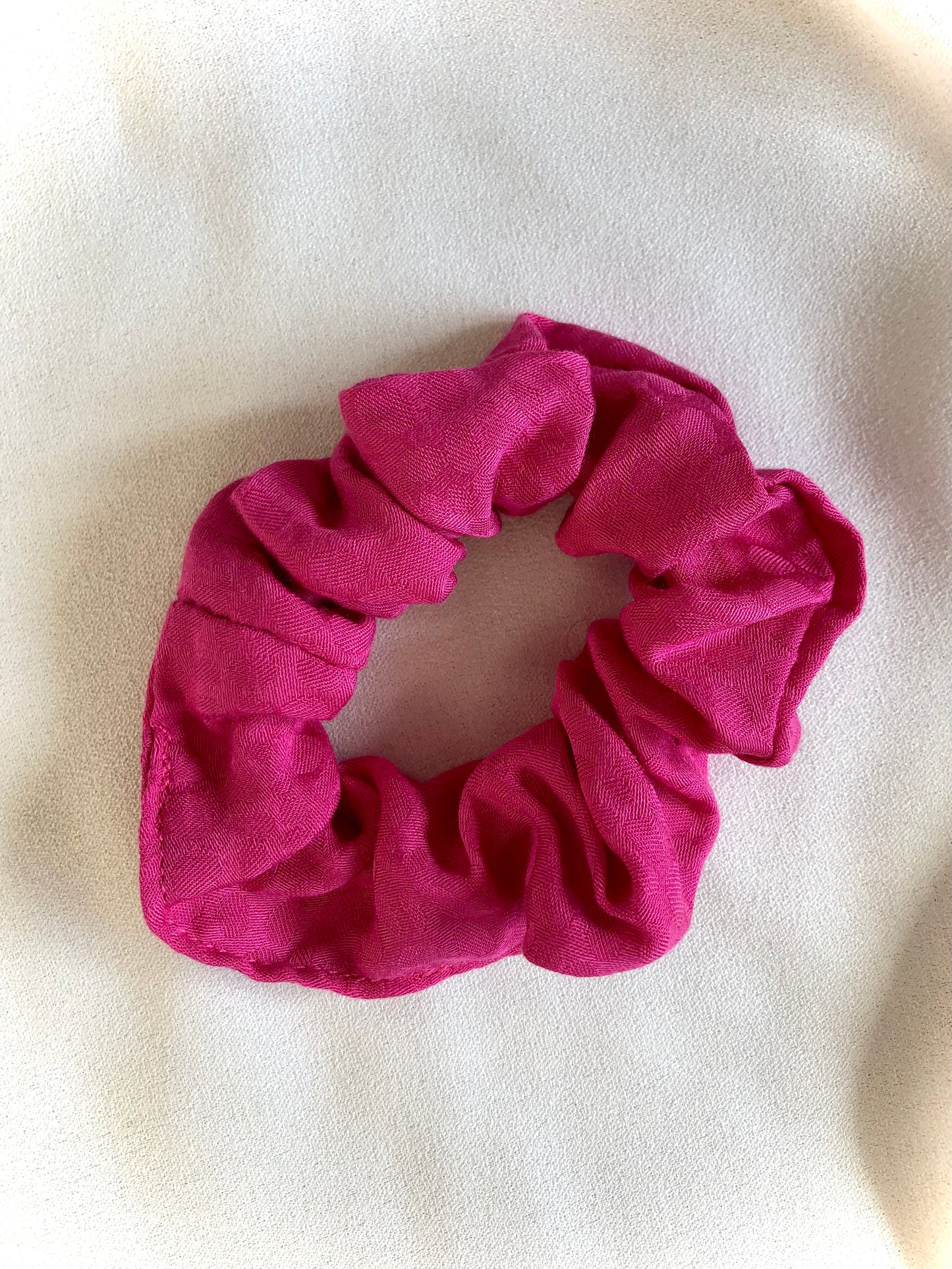 Barbie pink snake effect print scrunchie - choose size