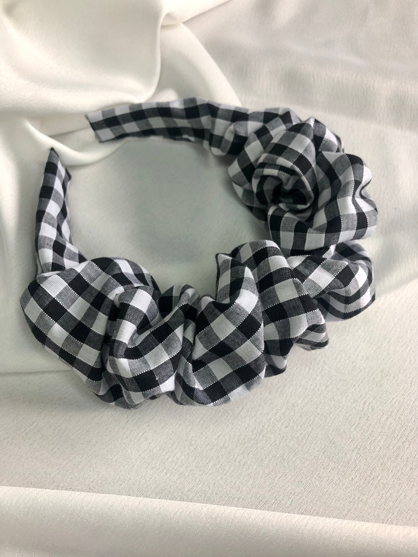 Gingham Hair Band - Choose style and colour