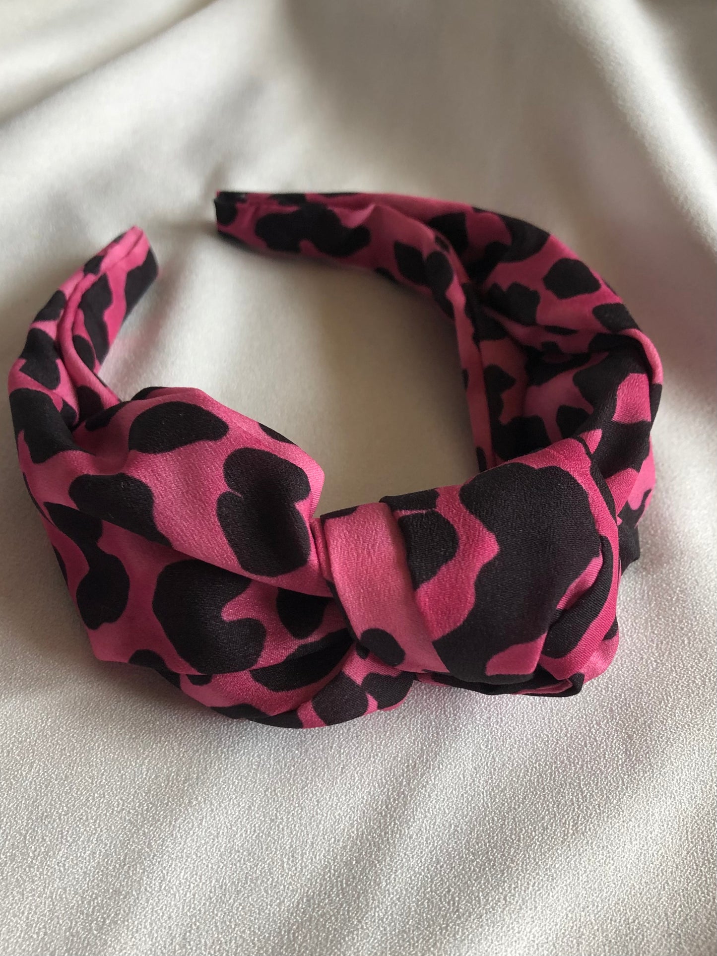 Pink leopard print Hair Band - choose style