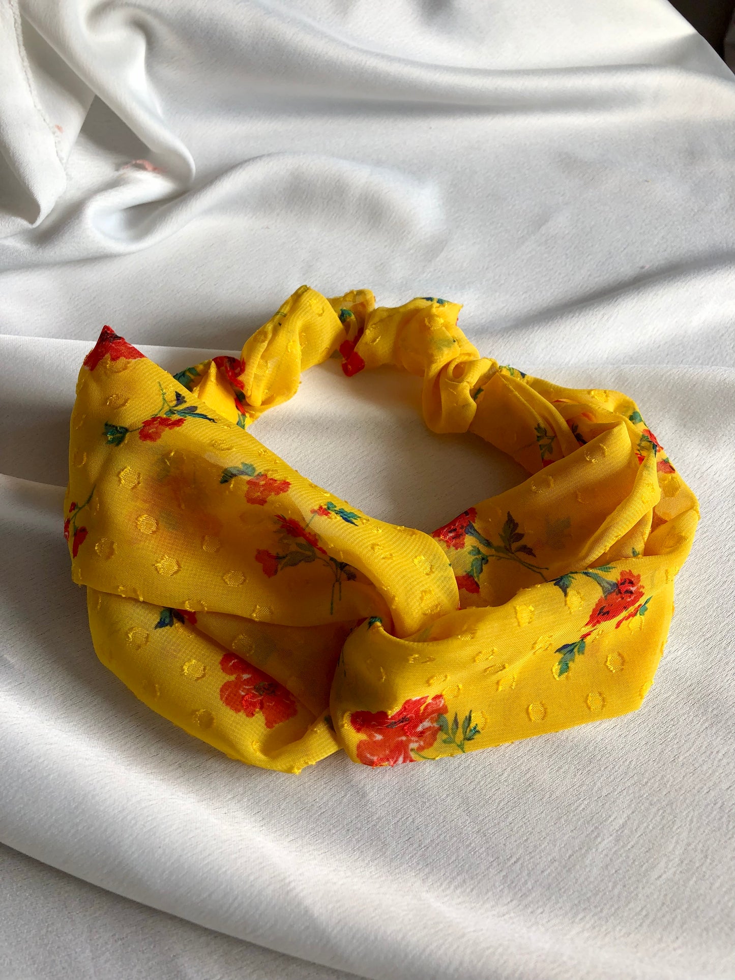 Saffron Floral Stretch Headband