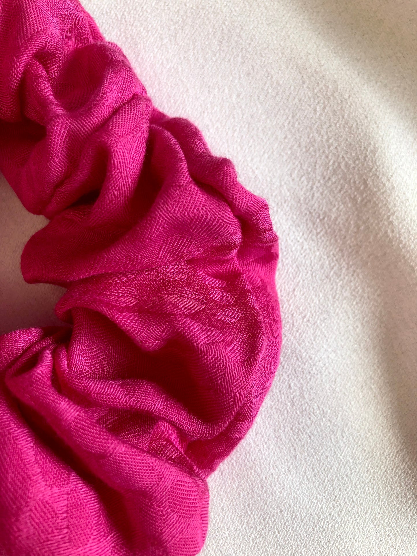 Barbie pink snake effect print scrunchie - choose size