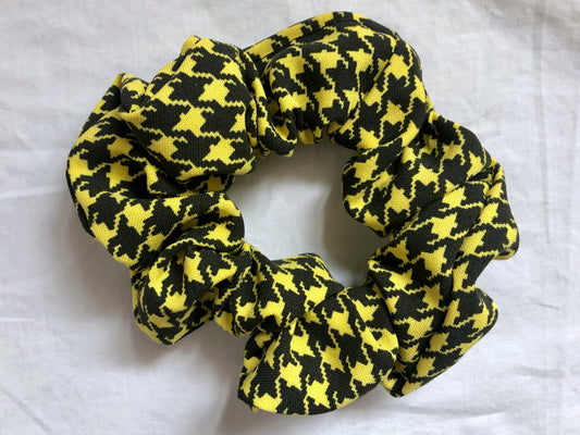 Large or mini - Yellow and Black Houndstooth - ssf