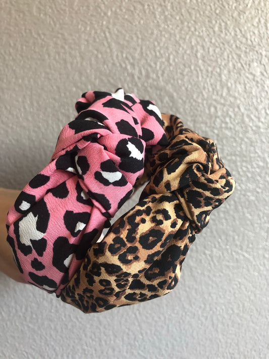 Leopard Print Hair Band - pink only