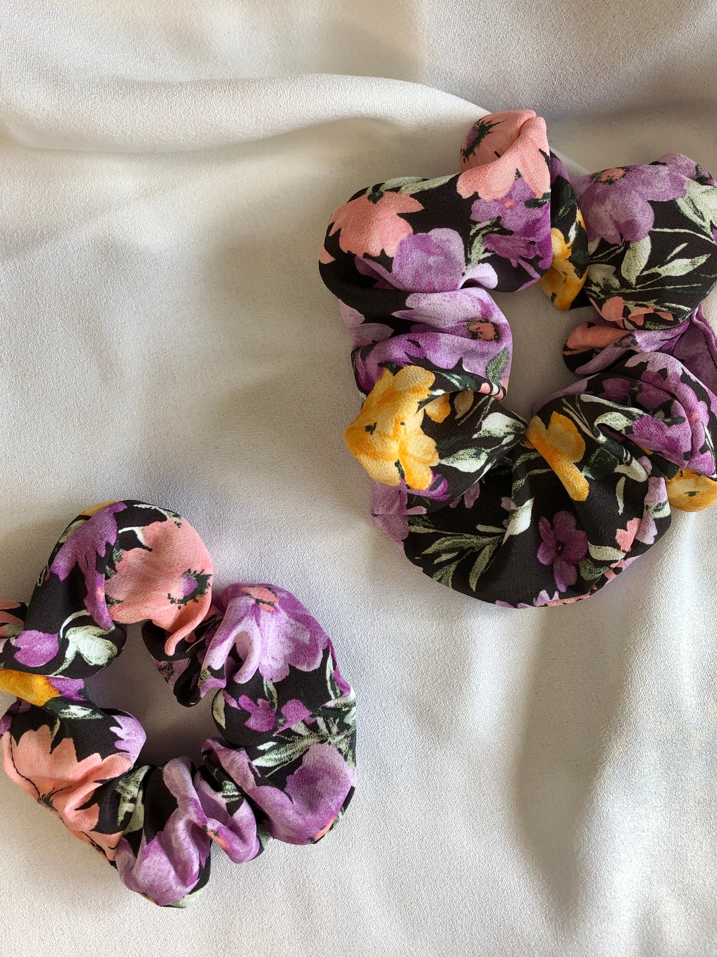 Darcie floral scrunchie - choose size