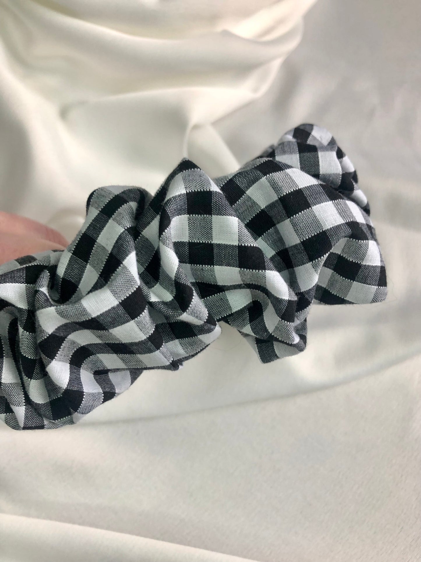 Gingham Hair Band - Choose style and colour