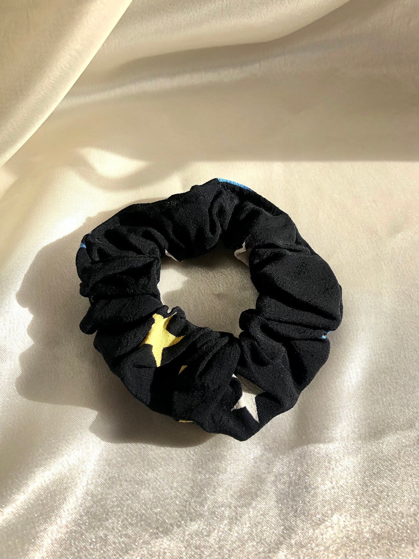 Black with Stars Scrunchie - choose size
