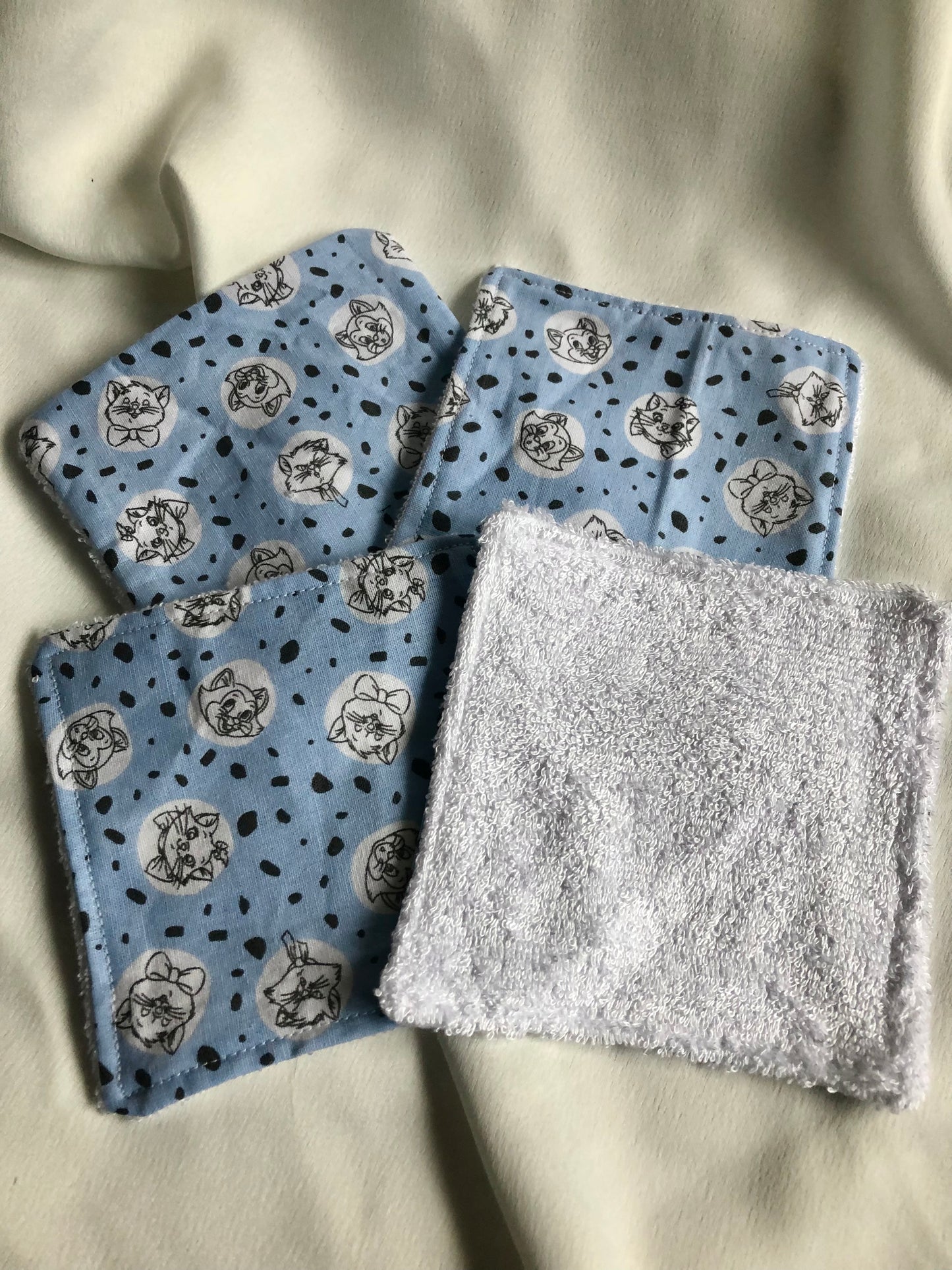 Cats on Blue - Reusable Wipes