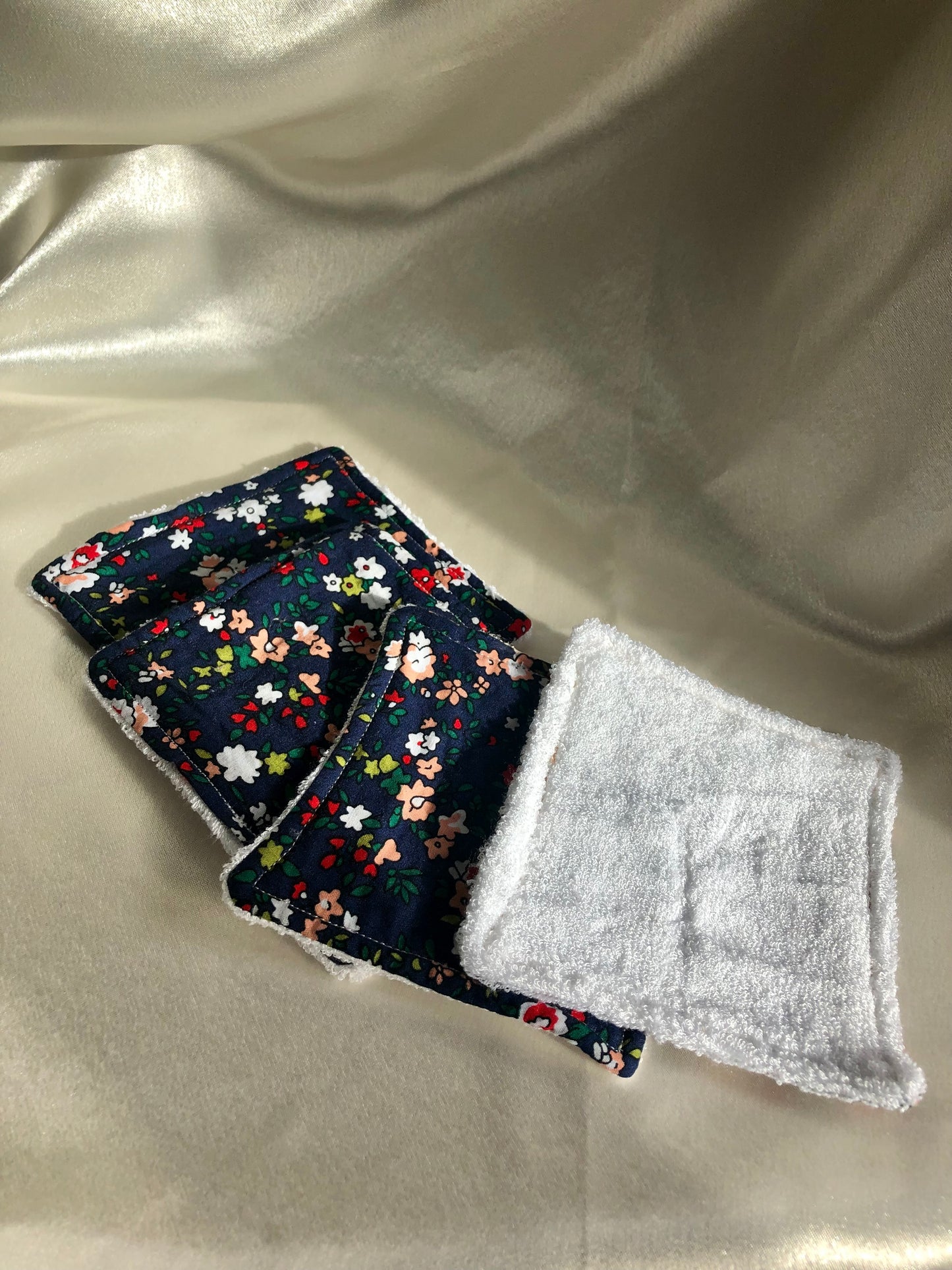 Winter Floral Print Reusable Wipes